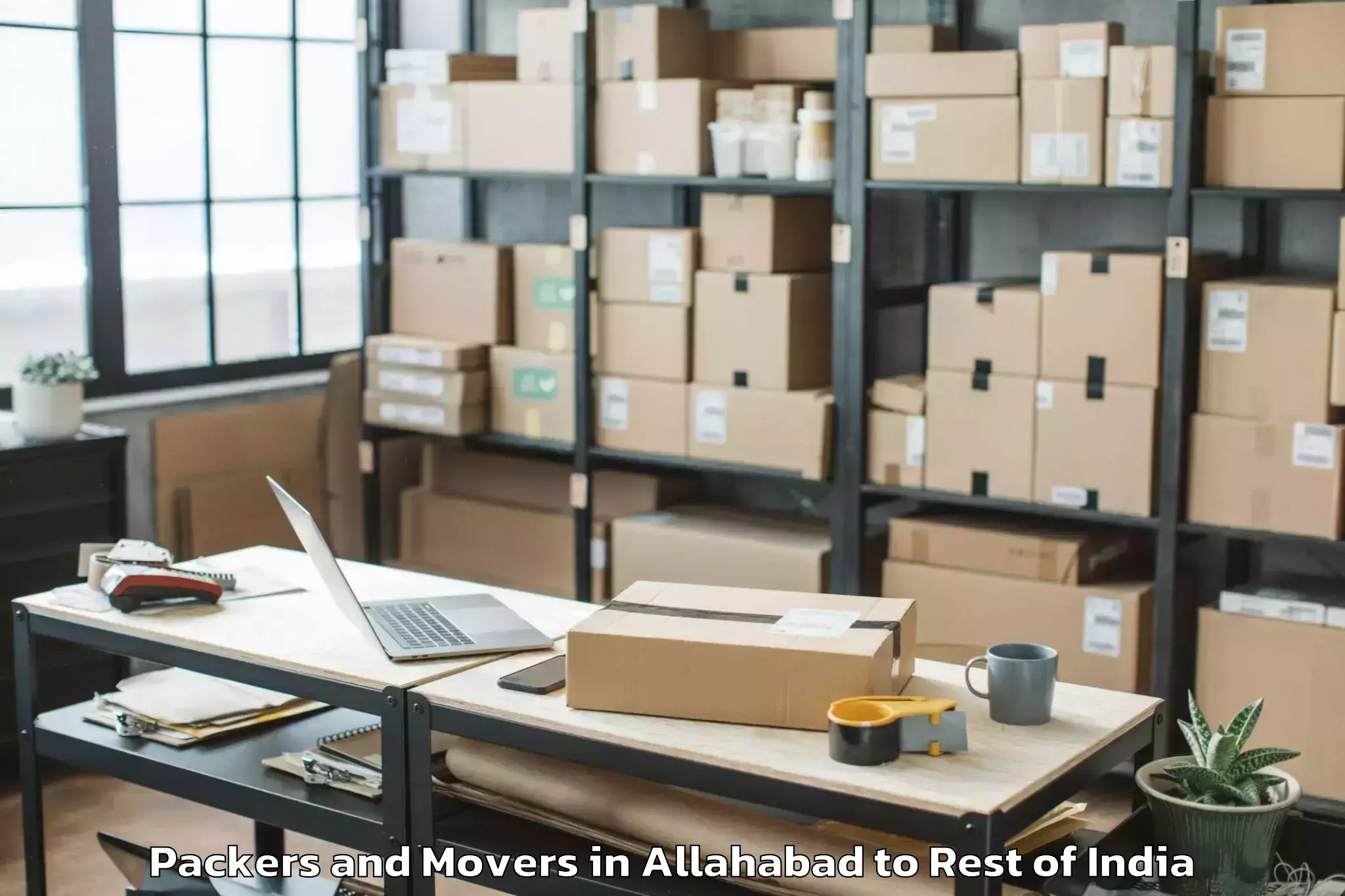 Quality Allahabad to Atholi Paddar Packers And Movers